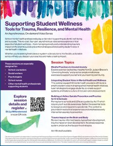 Supporting Student Wellness video series flyer thumbnail image